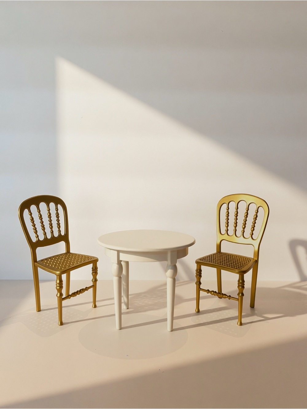 Miniature Gold table Set